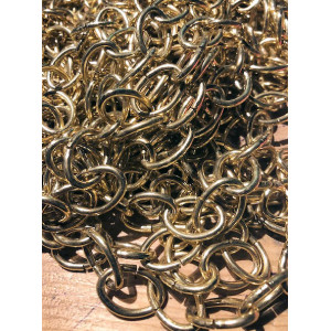 Oval Chain - Small Link - Per Metre Brass or Bronze Finish 